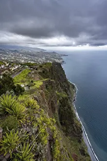 Observation Point In Southern Europe Prints: View of the cliffs from the viewing platform