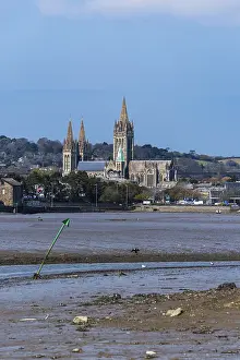 Truro Prints: View of Truro Cathedral Print, Cornwall, England