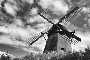 Old Building Construction Prints: windmill