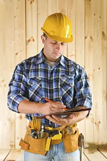 Construction Worker Prints: Worker write