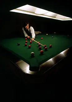 Snooker Prints: Alex Higgins Snooker Print 19/2/1973