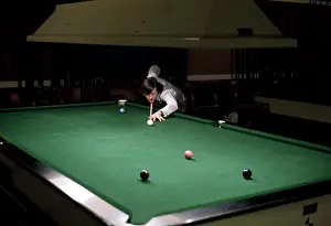 Snooker Prints: Alex Higgins Snooker Print, 19/2/1973