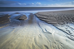 Low Tide North Sea Coast Prints: Sand pattern
