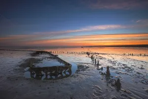 Europe Coastal Scenery Prints: Wierumerwad, Waddenzee