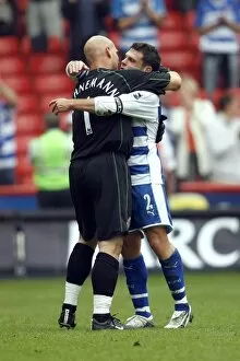 Images Dated 18th September 2006: Graeme Murty and Marcus Hahnemann celebrate the win