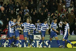 Images Dated 2nd January 2007: Reading players celebrate Kevin Doyles 68th minute goal to make it 6-0 against West Ham Utd