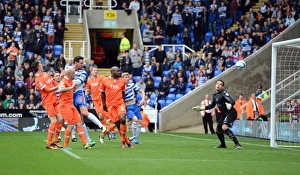 <b class=qtipBold><figcaption>Reading v Millwall</figcaption></b><br>Reading's Sean Morrison heads in the opening goal to put Reading 1-0 up. - Reading v Millwall. Picture By Jason Dawson 26.10.2013<br><em>© JASON DAWSON</em> Reading v Millwall