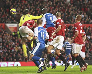 Sonko rises above the Manchester Utd defence to level the score Sonko rises above the Manchester Utd defence to level the score