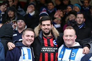 <b class=qtipBold><figcaption>Brentford v Brighton and Hove Albion</figcaption></b><br>Albion fans during the FA Cup 3rd round match between Brentford and Brighton and Hove Albion at Griffin Park, Brentford, England on 3rd January 2015.<br><em>© A©Brighton and Hove Albion</em> Brentford v Brighton and Hove Albion