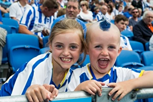 <b class=qtipBold><figcaption>Brighton Derby County AFC 130810</figcaption></b><br>Young Brighton fans during Brighton & Hove Albion v Derby County, Skybet Championship, Amex Stadium, Brighton, Saturday 10th August 2013.<br><em>© www.albionimages.com</em> Brighton Derby County AFC 130810