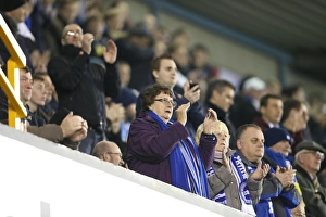 <b class=qtipBold><figcaption>Millwall v Brighton and Hove Albion</figcaption></b><br>Albion fans during the Sky Bet Championship match between Millwall and Brighton and Hove Albion at the New Den, London, England on 17th March 2015.<br><em>© A©Brighton and Hove Albion</em> Millwall v Brighton and Hove Albion